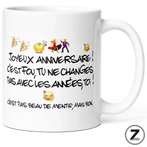 mug humour ANNIVERSAIRE CHANGES PAS