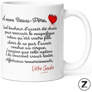 mug humour À MON BEAU-PÈRE GENDRE