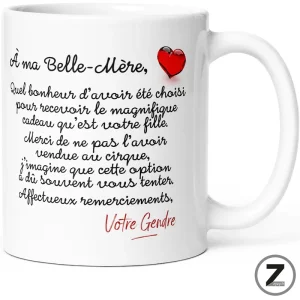 mug humour À MA BELLE-MÈRE GENDRE