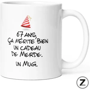 mug humour ANNIVERSAIRE DE MERDE 67 ANS