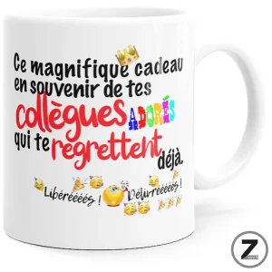 mug humour COLLEGUES LIBERES