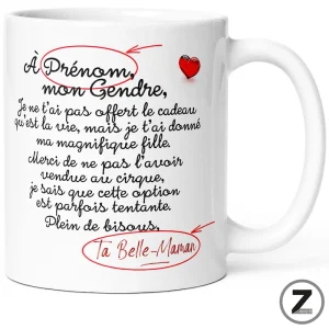 mug personnalisable À MON GENDRE