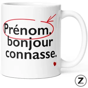 mug personnalisable BONJOUR CONNASSE