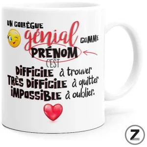 mug personnalisable COLLÈGUE GÉNIAL